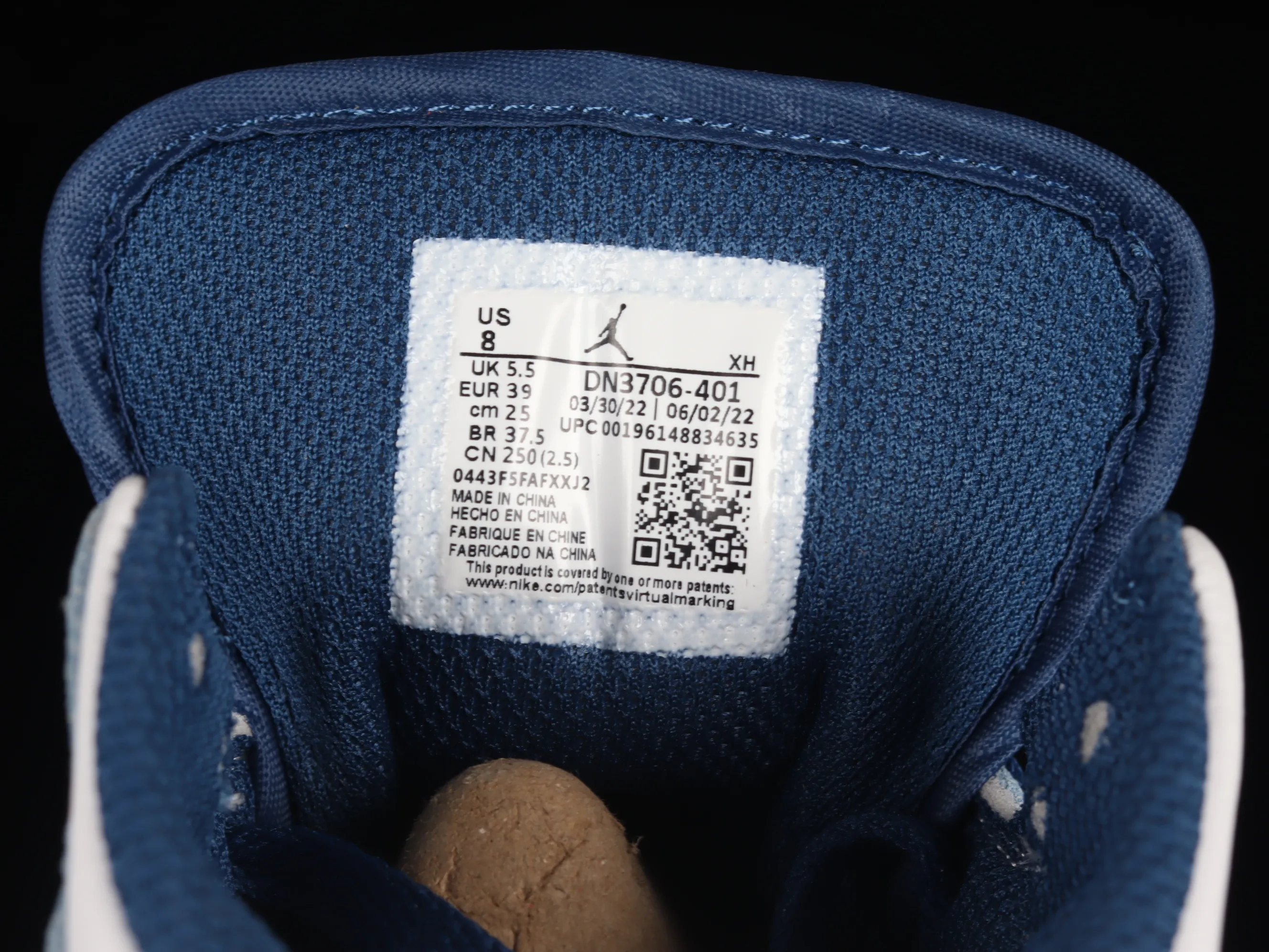 All categories Air Jordan Jordan series basketball shoes Air Jordan 1 Mid Air Jordan 1 Mid "French Blue" AJ1 Joe 1 washed blue mid-top basketball shoes DN3706-401